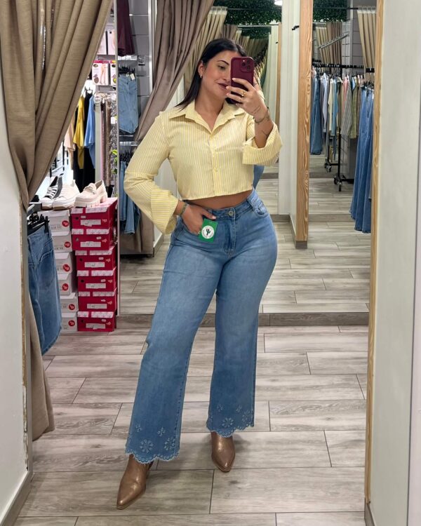 Vaquero Flores Bordado